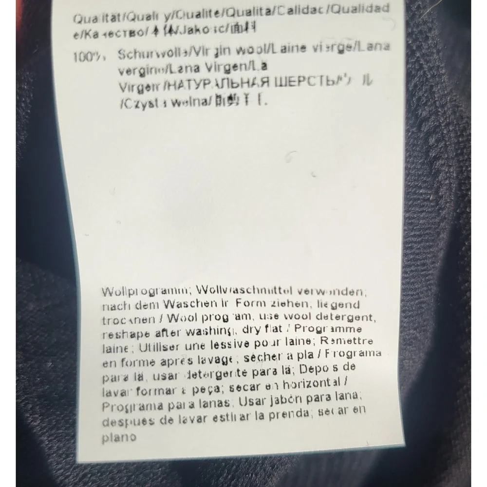 HUGO BOSS Men's Sweater Pullover V-Neck 100% Wool Black Size X LARGE Lightweight - Picture 6 of 9